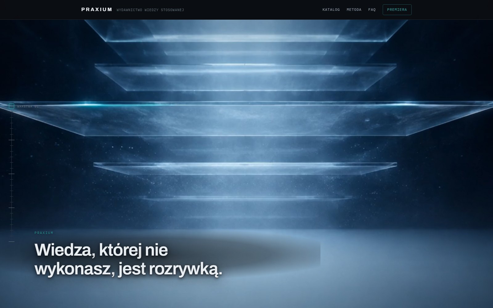 Strona Praxium: wydawnictwo procedur i materiałów wdrożeniowych